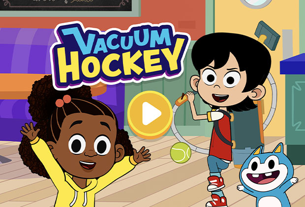 Lyla in the Loop Vacuum Hockey Game